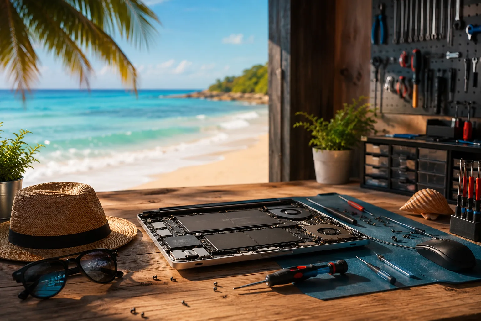 l'atelier sous été