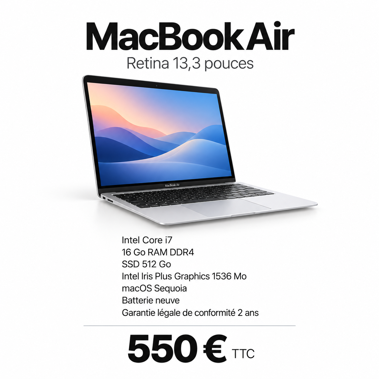 Apple MacBook Air 13,3p 2020