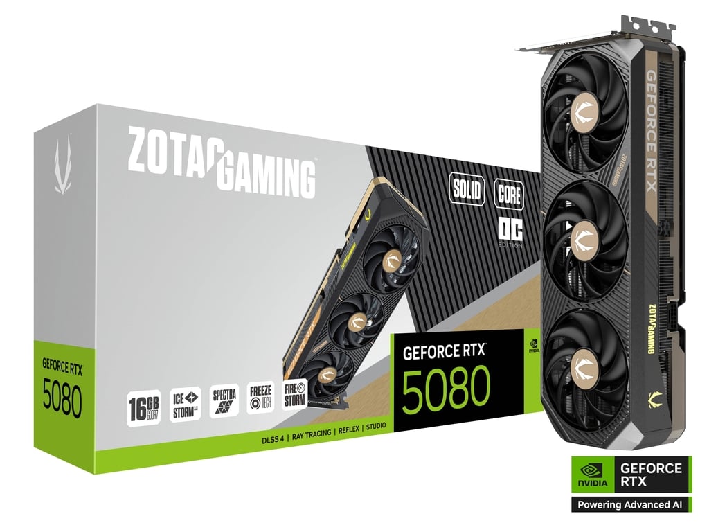 Carte Graphique Zotac Gaming GeForce RTX 5080 Solid Core OC
