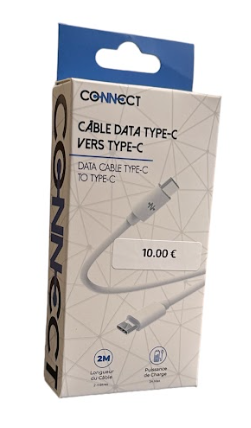 Câble Data CONNECT Type-C vers type-C