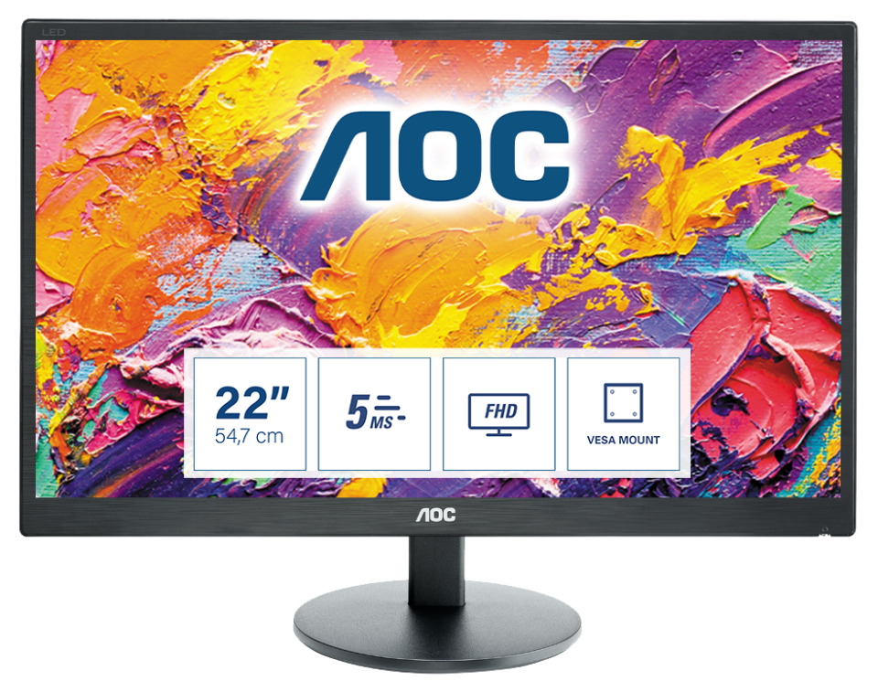 Moniteur E2270SWN AOC 22" FHD