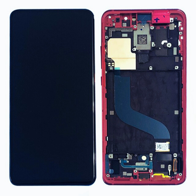 Écran avec châssis Xiaomi Mi 9T / Mi 9T Pro Rouge Flamme