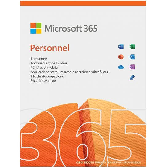 Microsoft 365 Personnel 1 an 