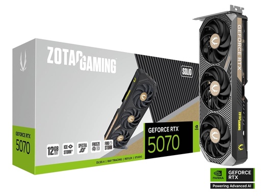 Carte Graphique Zotac Gaming GeForce RTX 5070 Solid