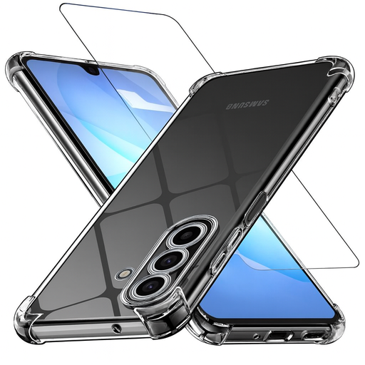 Ensemble coque + verre trempé pour Samsung Galaxy A17 5G Transparent