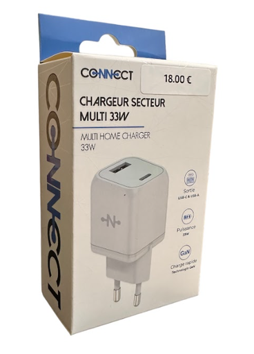 Chargeur Secteur CONNECT 33W